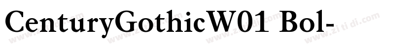 CenturyGothicW01 Bol字体转换